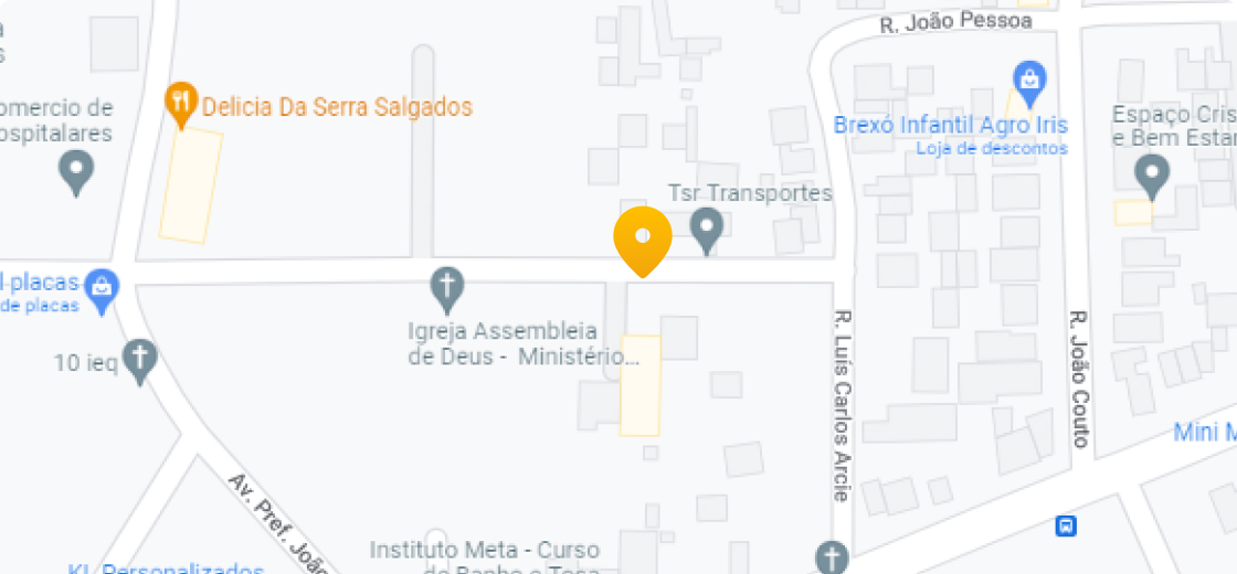 Mapa marcando o endereço em Rua Ihalmar de Jesus Johnson, 524 - Colombo - Paraná